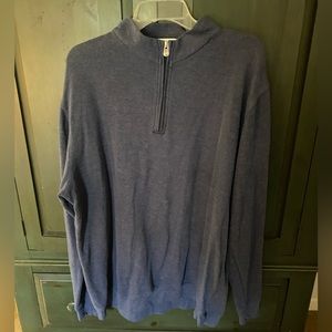 Peter Millar Quarter Zip Men’s XXL heathered Navy